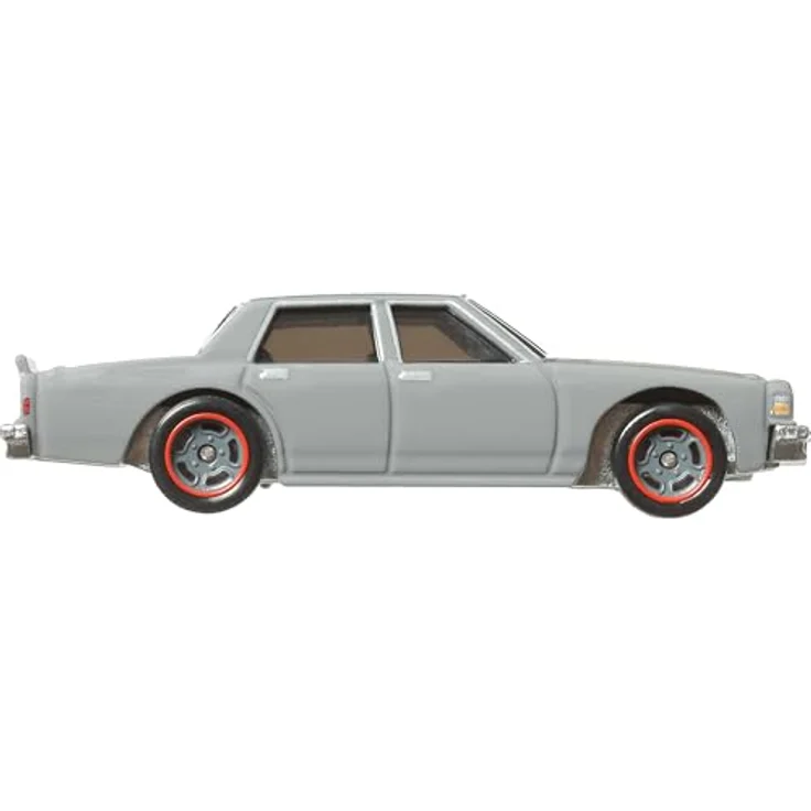 Hot Wheels 1987 Chevy Caprice HRT98, Modellfahrzeug im Maßstab 1:64 mit Metall-Karosserie und Real Riders-Reifen, Fast & Furious Edition – Bild 4