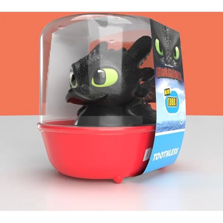 TUBBZ Mini: Drachenzähmen leicht gemacht - Ohnezahn, Cosplay-Gummiente Vinyl-Figur, ca. 5 cm, in dekorativer Mini-Badewanne – Bild 2