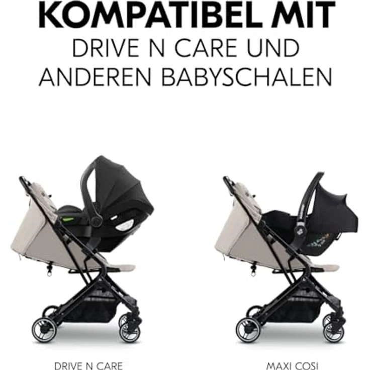 Hauck Babyschalen Adapter für Travel N Care - Schwarz, kompatibel mit Cybex, Kiddy, Joie, Kinderkraft und Maxi-Cosi, einfach zu montieren – Bild 4