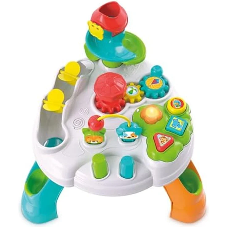 Clementoni Baby Park Activity Tisch, interaktiver Spieltisch mit Licht und Sound, fördert Geschicklichkeit und visuelle Wahrnehmung – Bild 2
