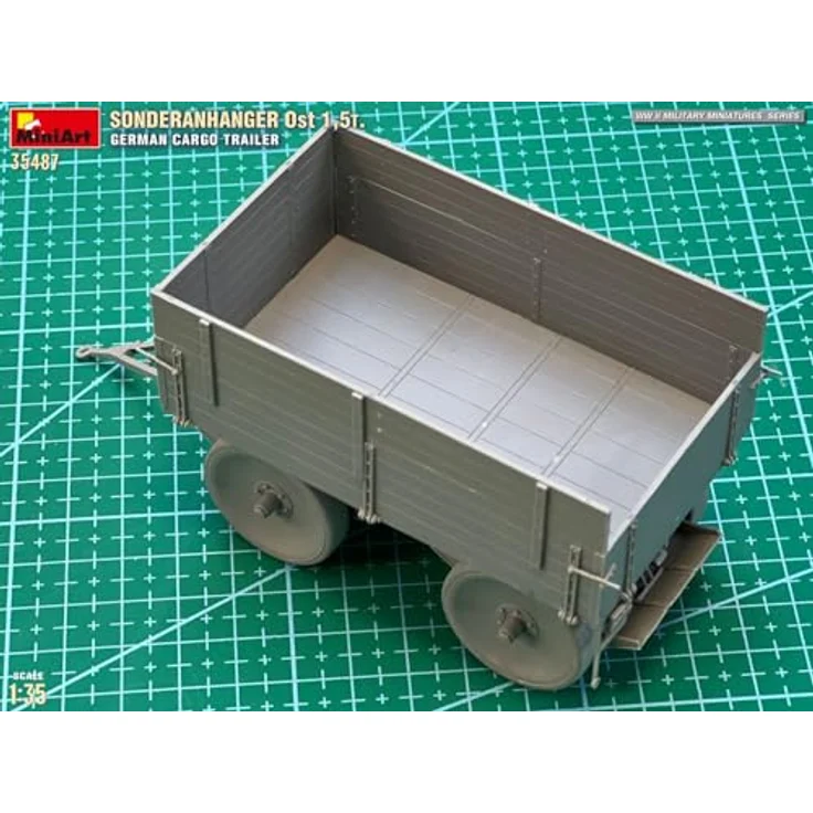 MiniArt 1:35 Dt. Sonderanhänger Ost 1,5t, detailliertes Modellfahrzeug für Sammler – Bild 12