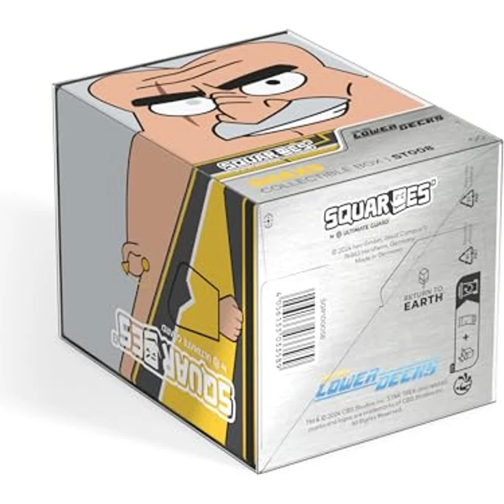 Squaroes Squaroe Star Trek: Lower Decks™ ST008 Shaxs, Sammelbox für TCG-Decks und Tabletop-Zubehör, aus 78% erneuerbaren Rohstoffen, Platz für bis zu 100 Karten – Bild 9
