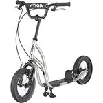 STIGA Air Scooter ST 12" Roller Silber/Schwarz, mit wartungsfreien Vollgummireifen und Handbremse