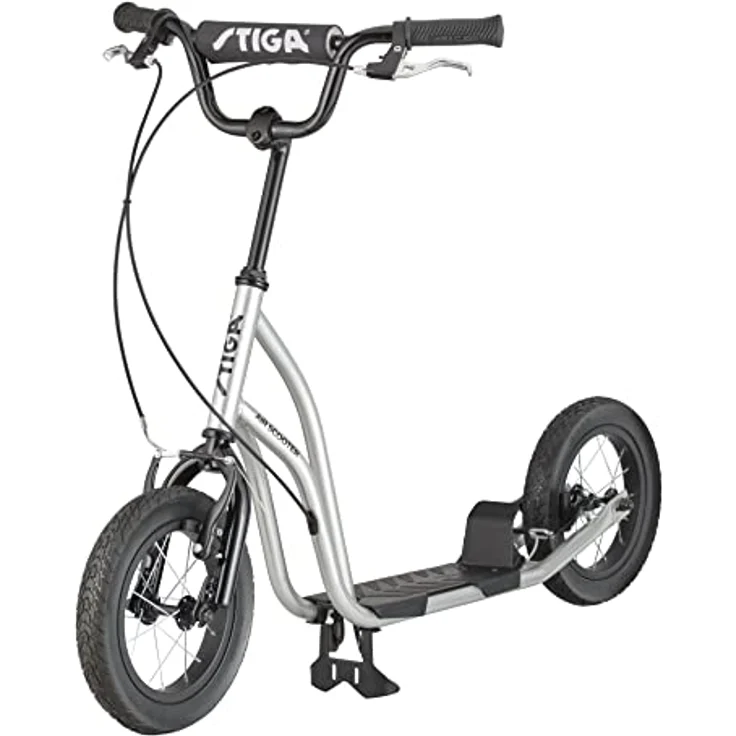 STIGA Air Scooter ST 12" Roller Silber/Schwarz, mit wartungsfreien Vollgummireifen und Handbremse – Bild 1