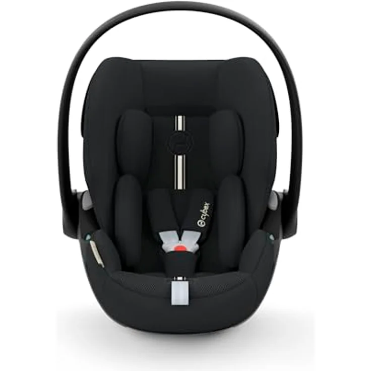 CYBEX Gold Babyschale Cloud G i-Size Plus, Inkl. Neugeboreneneinlage, Ab Geburt bis ca. 24 Monate, Für Kinder ab 40 cm bis 87 cm, Max. 13 kg, Moon Black – Bild 2