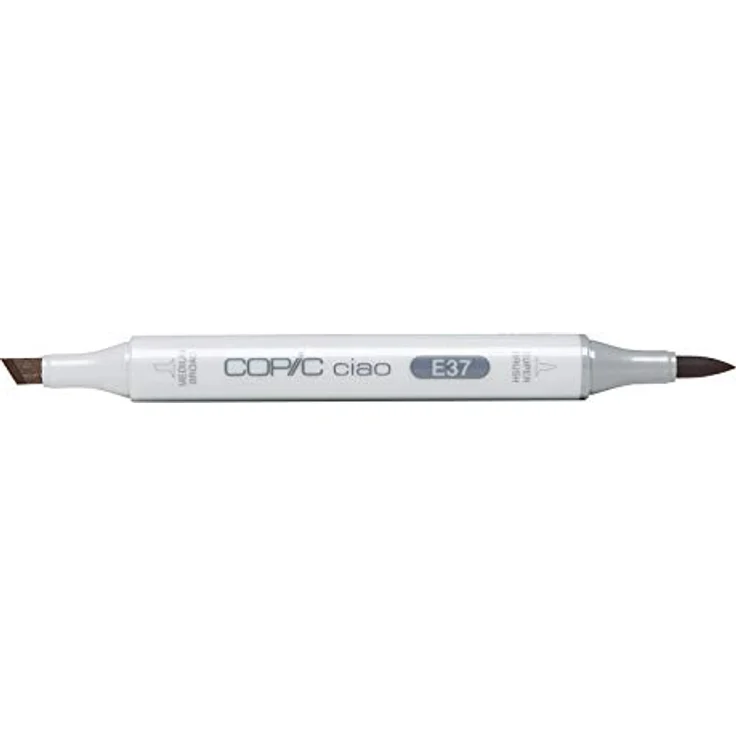 COPIC Ciao Marker Typ E - 37, Sepia, vielseitiger Layoutmarker, alkoholbasiert, mit einer mittelbreiten und einer Brush-Spitze – Bild 2