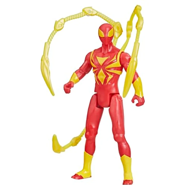 Marvel Spider-Man Epic Hero Series Iron Spider Action-Figur, 10 cm, rot/gold, 9 bewegliche Gelenke, inkl. Zubehör – Bild 4