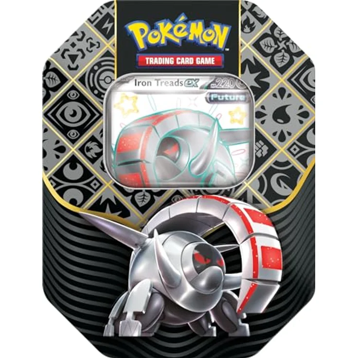 Pokémon TCG: Paldean Fates Iron Treads EX Tin - EN, Shiny Pokémon Extravaganza, 4 Booster Packs – Bild 4