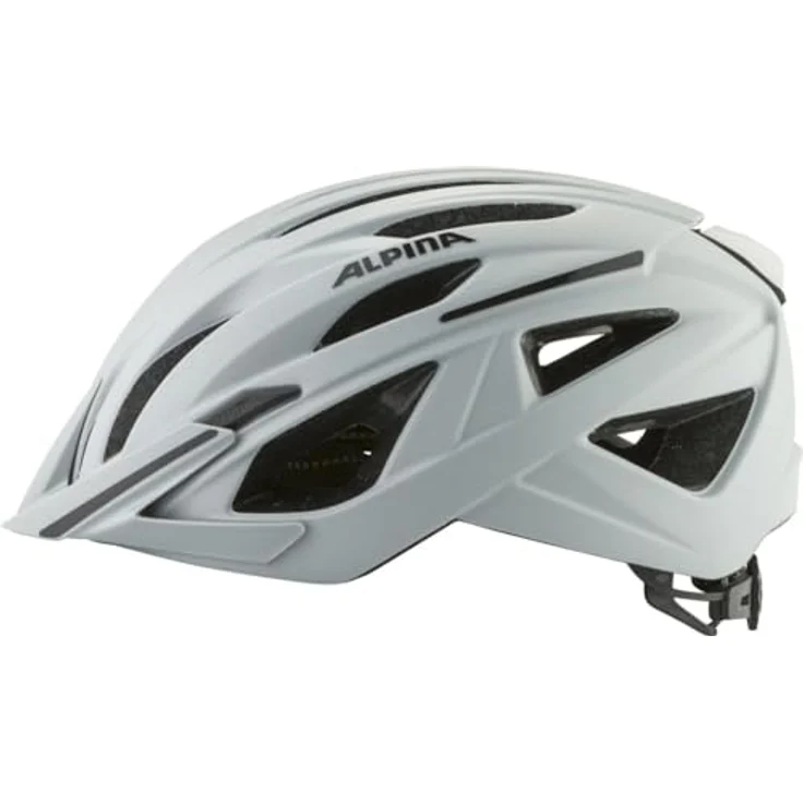 ALPINA HAGA Fahrradhelm, smoke-grey matt, optimale Stoßabsorption, Run System Ergo Flex, strategische Lüftungsöffnungen, verdrehsicheres Gurtschloss, 51-56 – Bild 2