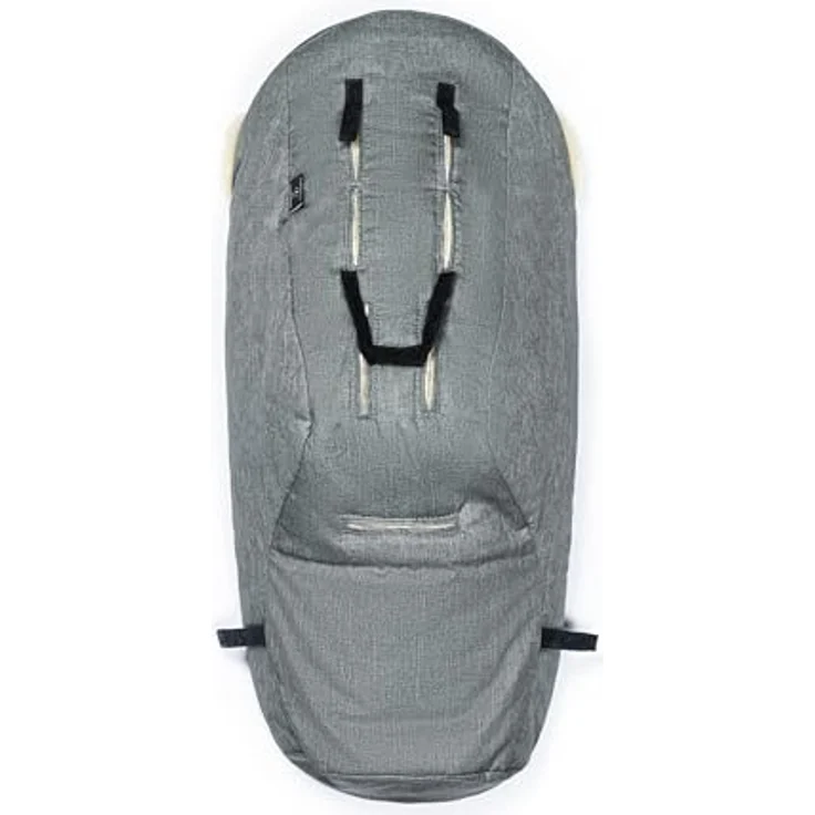Werner Christ Lammfell-Fußsack LADIS - für kleine Reisebuggys, medizinisches Lammfell, grau-meliert – Bild 4