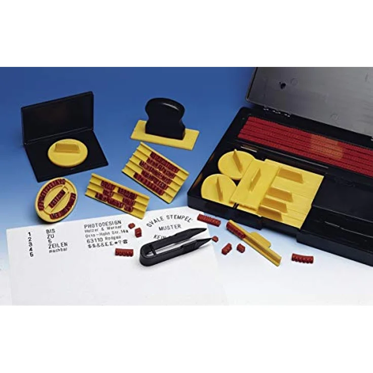 WEDO Stempelset mit 521 Typen in Schrifthöhe 4 mm – Bild 2