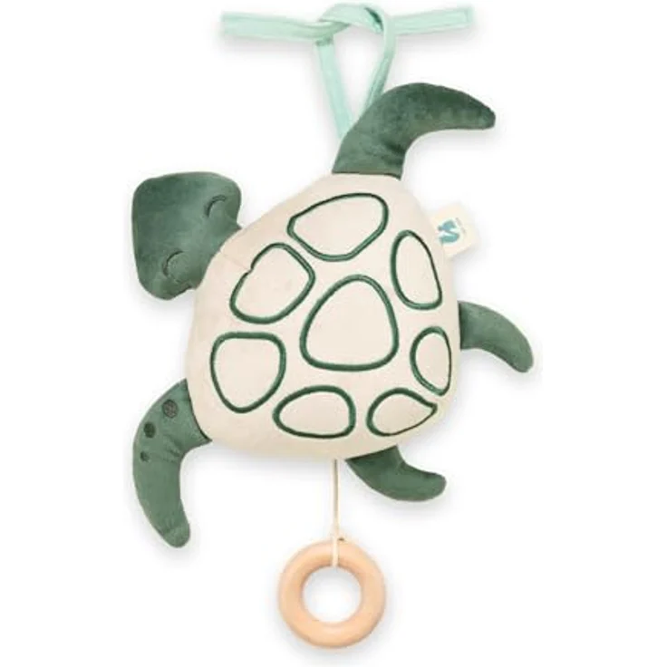 Hauck Spieluhr Cuddle N Sleep, Turtle Spieluhr mit mechanischem Spielwerk und Waschbarkeit – Bild 2