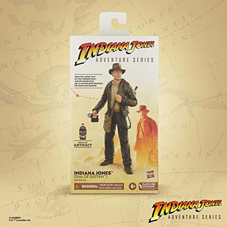 Hasbro Indiana Jones und der Ruf des Schicksals Adventure Series Indiana Jones (Dial of Destiny), 15 cm große Action-Figur mit abnehmbaren Zubehör, beweglichen Gliedern und Premium-Details – Bild 2