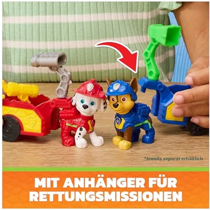 Spin Master PAW Patrol: Der Dino Film Rubbles Dino Werkzeug-Pack mit authentischer Rubble-Figur, Anhänger und 2 austauschbaren Werkzeugen, ab 3 Jahren, Mehrfarbig – Bild 5