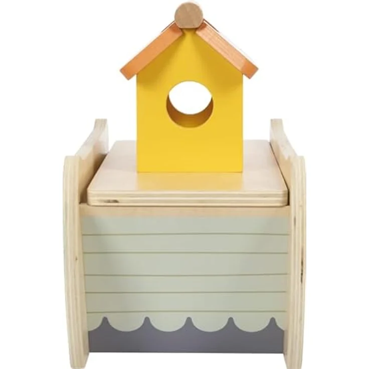 Small Foot Steckspielzeug Steckspiel Arche Noah Safari, 2-in-1 Holzspiel mit 15 Figuren und motorischen Lernmöglichkeiten – Bild 7