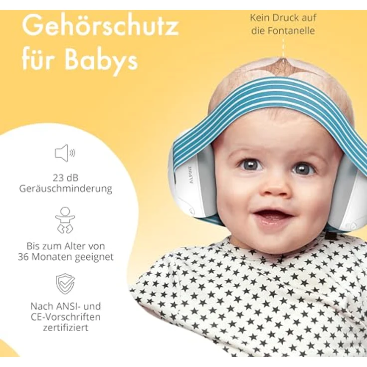 Alpine Baby Gehörschutz Muffy Blau – Bild 3