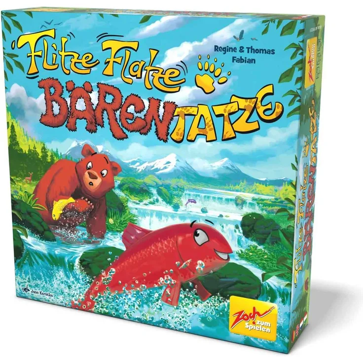 Zoch Flitze Flatze Bärentatze, Brettspiel für strategisches Denken und Geschicklichkeit