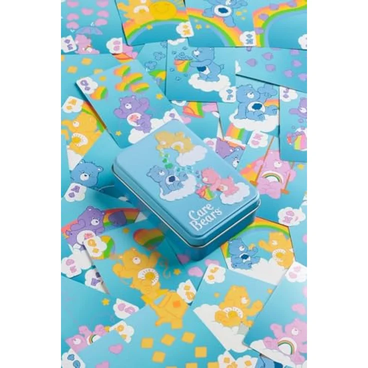Paladone Glücksbärchis-Spielkarten, Kartenspielset für Poker, Rommé und Go Fish in Metalldose mit individuellen Designs, offiziell lizenziert – Bild 1