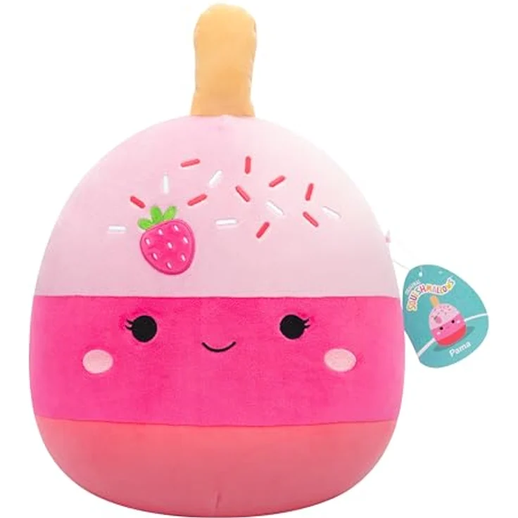 Squishmallows - Pama der Erdbeer-Cake Pop 30 cm – Superweiches Kuscheltier, Perfekt zum Kuscheln & Sammeln, Offizielles Plüschtier von Jazwares – Bild 1