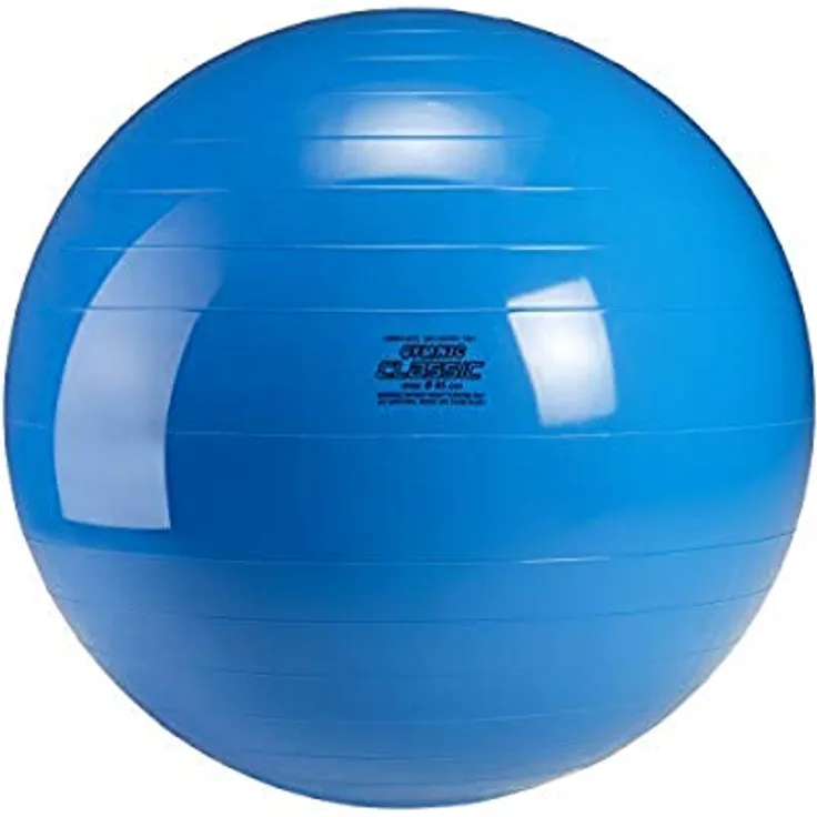 GYMNIC Gymnastikball Sitzball Yogaball Bürostuhl Büroball Fitnessball 65 cm BLAU