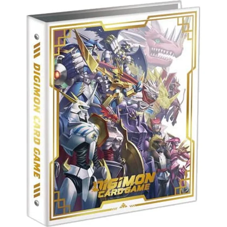 Bandai Digimon PB-13 Royal Knights Binder Kartenspiel-Set, Sammelkarten Zubehör mit wunderschöner Royal Knights Illustration, 8 Arten von Karten, ab 9 Jahren