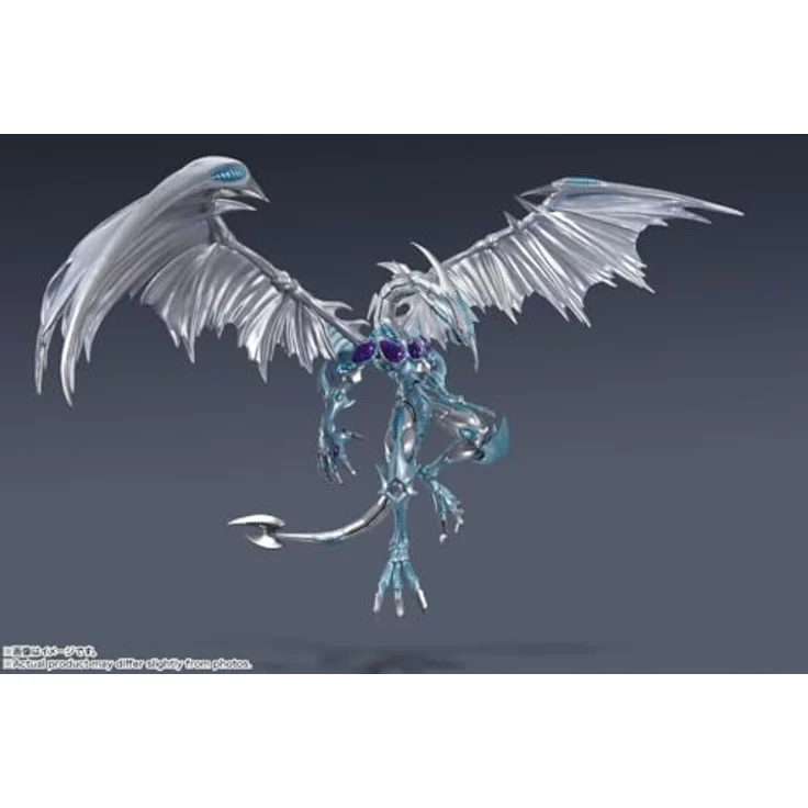 TAMASHII NATIONS Yu-Gi-Oh! 5D's Stardust Dragon S.H.MonsterArts Actionfigur, ca. 53 cm, mit Ersatz-Handgelenkteilen und Effektteilen – Bild 3