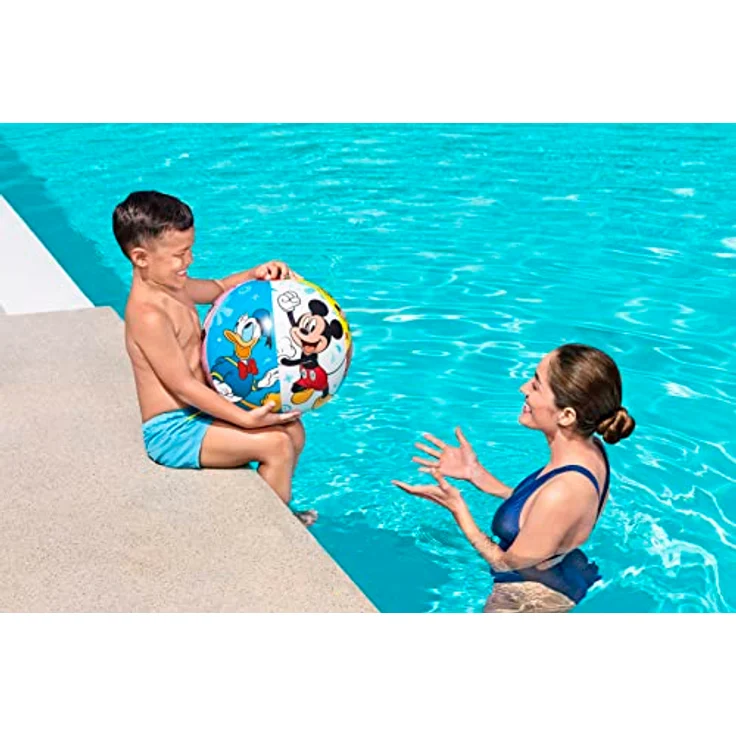 BESTWAY Wasserball Bestway 91098, Aufblasbarer Wasserball "Disney Junior Mickey & Friends", Ø 51 cm, Mehrfarbig – Bild 8