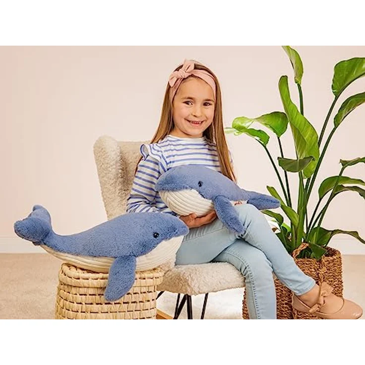 Teddy Hermann Herzekind 93954 Walfisch Waltraud 44 cm, Kuscheltier, Plüschtier mit recycelter Füllung – Bild 4