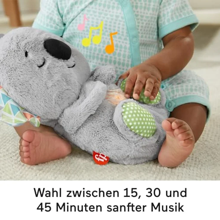 Fisher-Price HBP87 - Schlummer-Koala, musikalisches Kuscheltier mit realistischen Atembewegungen, Babyspielzeug für Babys ab der Geburt – Bild 5