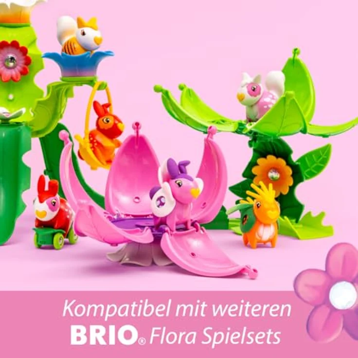 BRIO Flora - 36218 Heathers Blumenhaus | Spielset mit Flora-Figur und rosa-violettem Blumenhaus für Kinder ab 3 Jahren – Bild 8