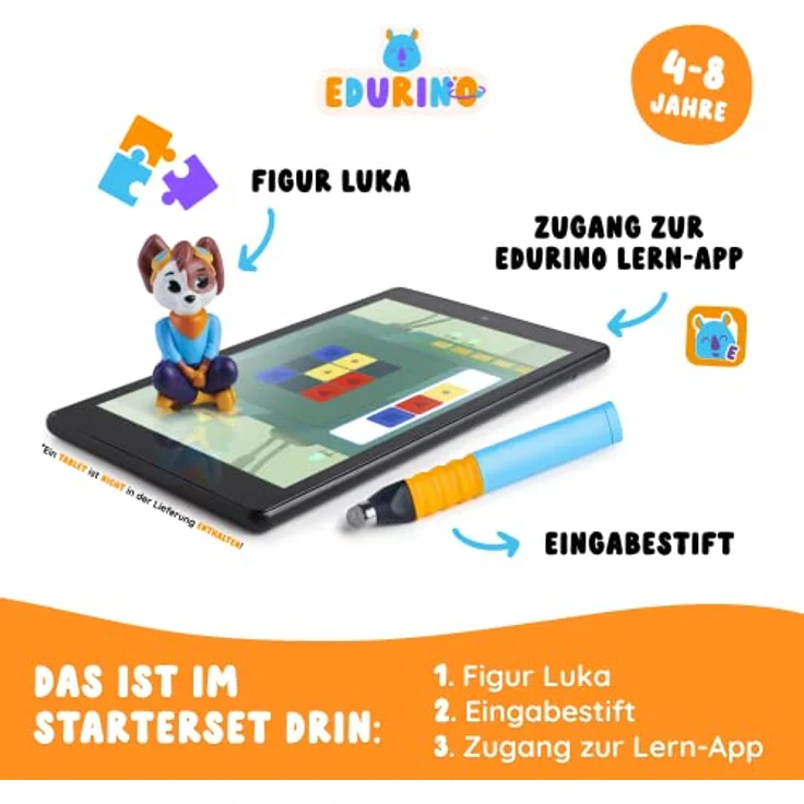 Edurino Starterset Luka Logisches Denken & Coding ab 4 Jahren inkl. App I Innovatives & digitales Lernspiel I Spielerisch Strukturen & Muster erkennen I Rätseln & Knobeln | Logisch Denken – Bild 2