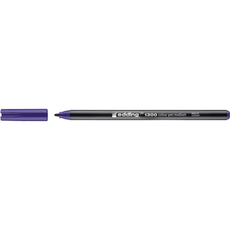 edding 1300 Fasermaler, lila, rundspitziger Filzstift mit 2 mm Strichstärke, ideal für Schule, Mandala und Bullet Journal – Bild 2