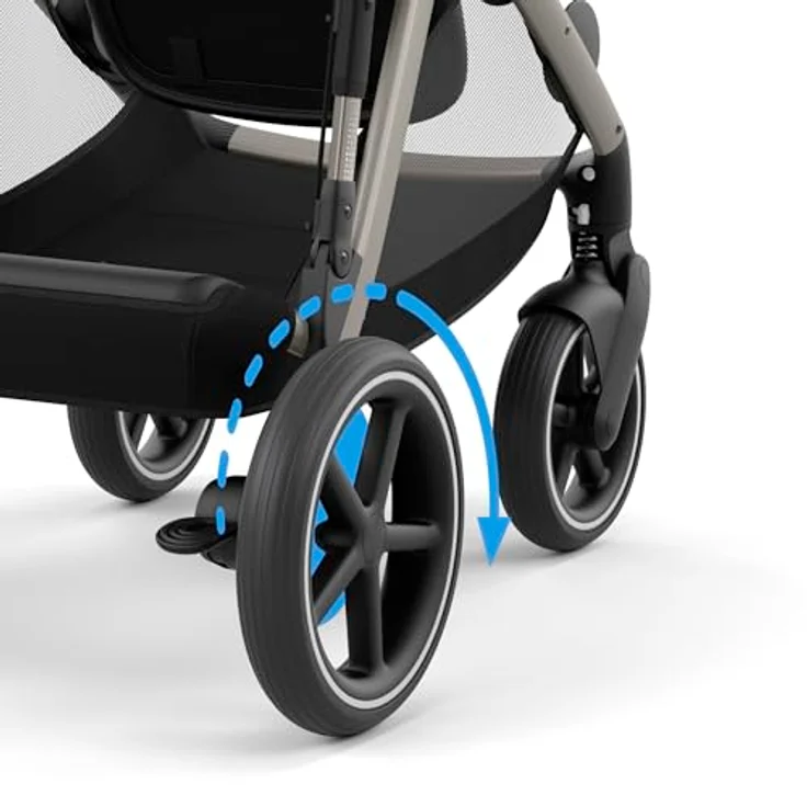 Cybex eGazelle S, Kinderwagen mit elektrischem Antrieb und Wiegefunktion, großer Einkaufskorb, Multi-Terrain-Support – Bild 6