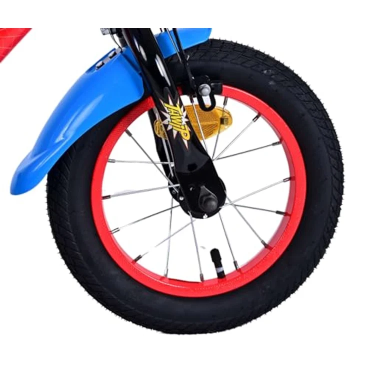 Volare Kinderfahrrad Ultimate Spider-Man - Jungen - Blau/Rot - Zweihandbremsen, bis 60 kg, 85% zusammengebaut, 12 oder 14 Zoll, 3 - 5 Jahre – Bild 3