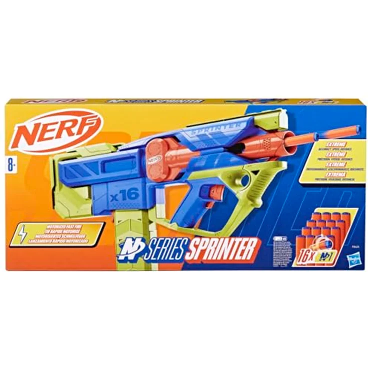 Hasbro Nerf N Series Sprinter Blaster, motorisierter Dart-Blaster mit Schnellfeuer-Action – Bild 3