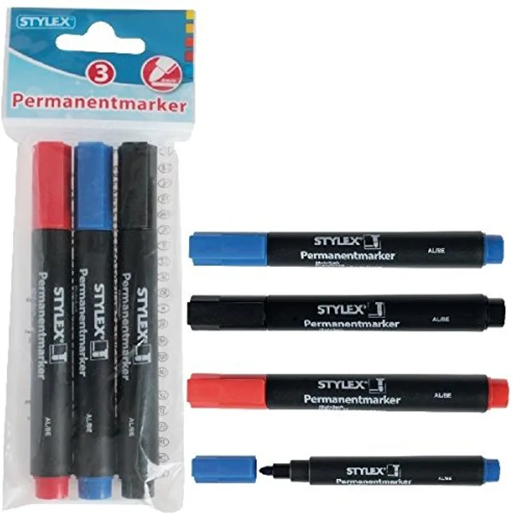 Stylex - Permanente Marker - 3 Stücke