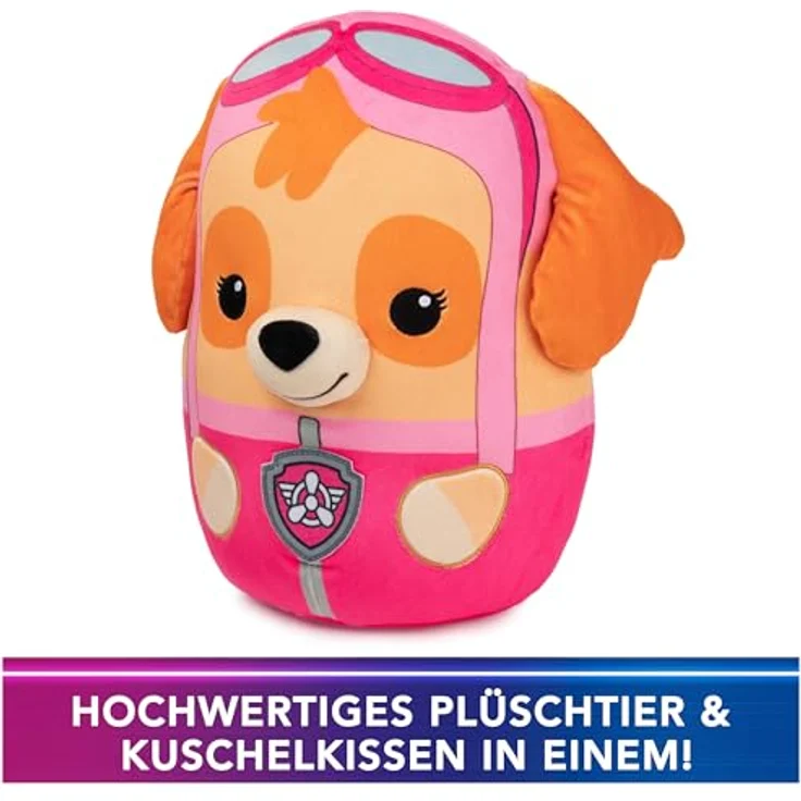 PAW PATROL GUND Trend Squishy Skye, 20 cm - hochwertiges Plüschtier zum Spielen und als Kissen verwendbar, im Original-Look der TV-Serie, empfohlen ab 1 Jahr – Bild 3