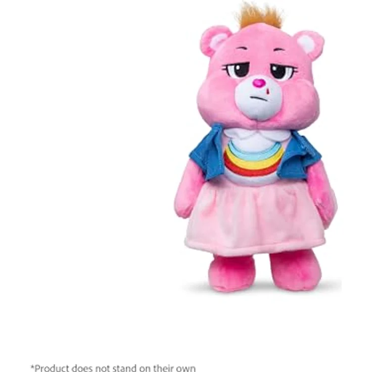Troetelbeertjes Care Bears Plüsch Stranger Things Cheer Bear als Eleven, 22 cm Limited Edition, weiches Plüschdesign mit detailliertem Belly Badge – Bild 3