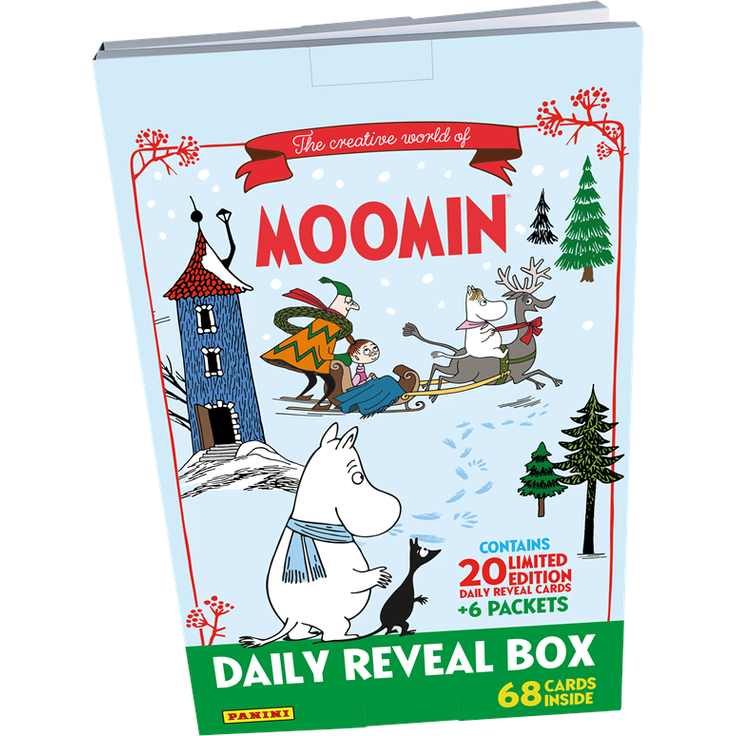 Panini MOOMIN 2026 TC Advent Calendar, Julekalender mit einer Vielzahl von Überraschungen