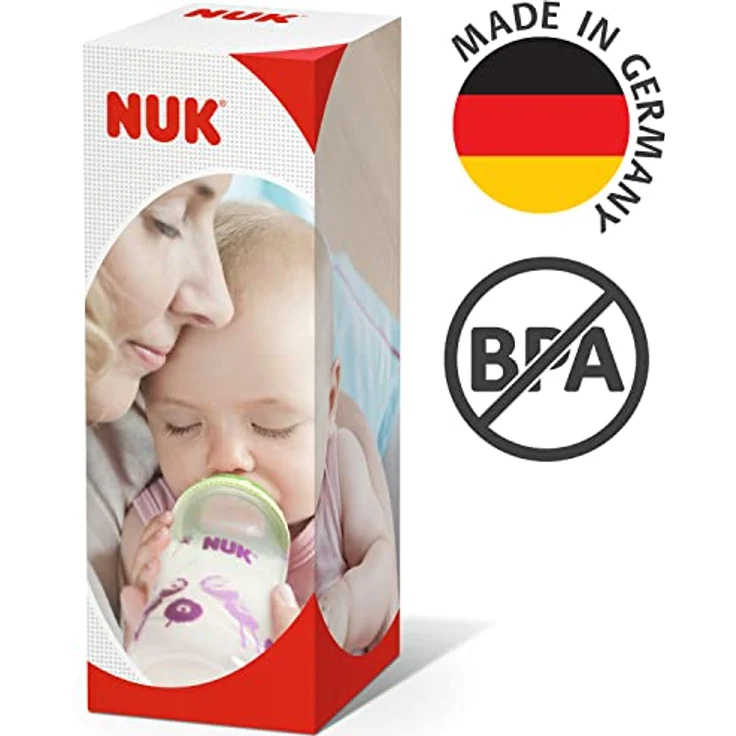 NUK Kiddy Cup Night Trinklernflasche | Schnabeltasse mit Leuchteffekt | 12+ Monate | Auslaufsicher mit harter Trinktülle | Clip und Schutzkappe | BPA-frei | 300 ml | Herzen (lila), 10255677 – Bild 7