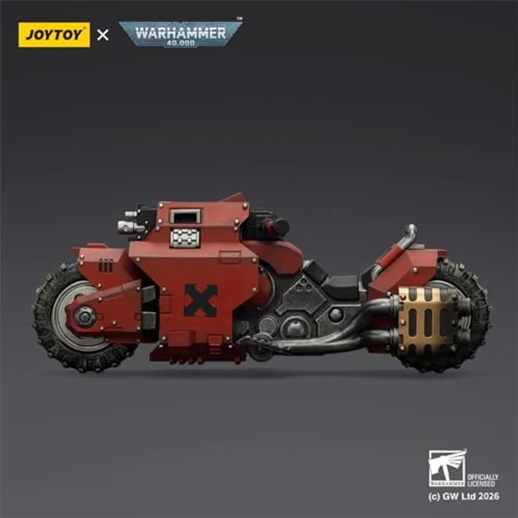 Joy Toy Warhammer 40,000 Blood Angels Combat Bike Figur, detailreiche Nachbildung mit twin-linked bolt rifles, 22 cm Höhe – Bild 4