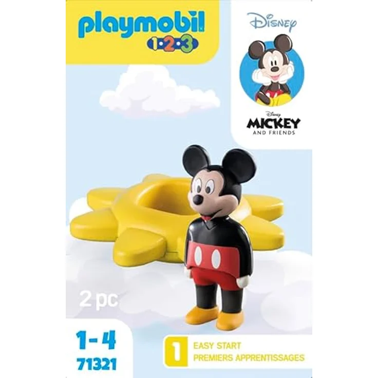 PLAYMOBIL 1.2.3 & Disney: Mickys Drehsonne Spielset mit Rasselfunktion zur Förderung der Feinmotorik, Mehrfarbig – Bild 6