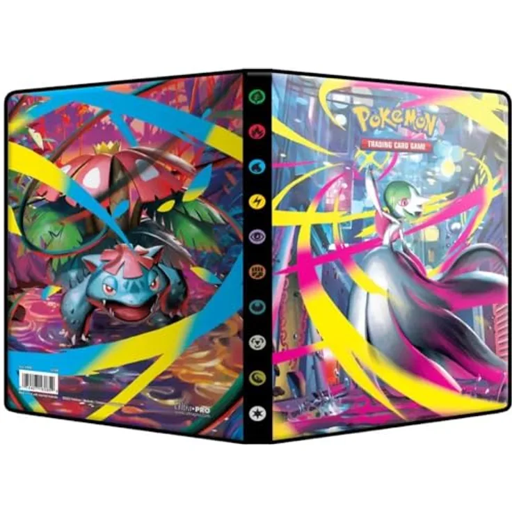 Asmodee Ultra Pro Pokémon Mega-Evolution (ME01), Sammelkartenfach für 80 Karten, ideales Zubehör für Pokémon-Sammler