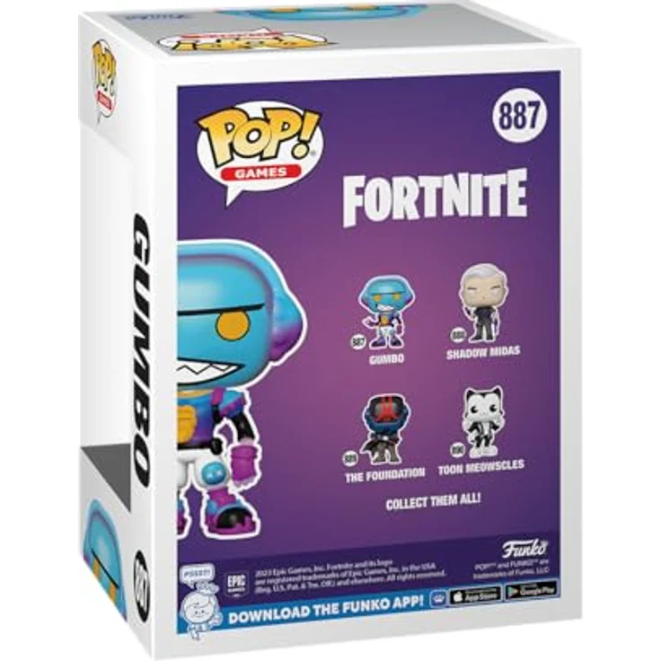 Funko POP! Games: Fortnite - Gumbo - Vinyl-Sammelfigur - Geschenkidee - Offizielle Handelswaren - Spielzeug Für Kinder Und Erwachsene - Video Games Fans - Modellfigur Für Sammler Und Display - 9 cm - Shadow Midas – Bild 3