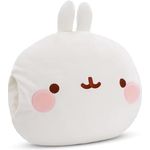 NICI Handmuff Molang 33x33x10cm - Flauschiger Kinder Muff mit Molang Gesicht für Mädchen, Jungen & Babys, Handwärmer ideal für kalte Tage, Weiß