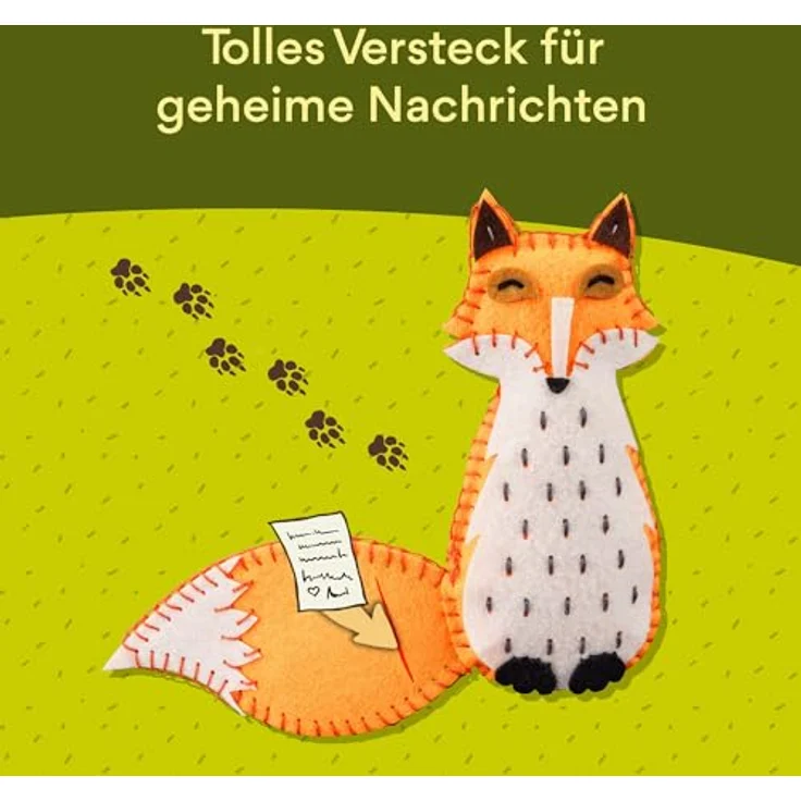 Kosmos 604677 Die Schule der magischen Tiere Nähspaß mit Rabbat, AllesKönnerKiste Nährset für Kinder, Bastelset ab 8 Jahren mit Fuchs Rabatt aus den Schule der magischen Tiere Büchern – Bild 5