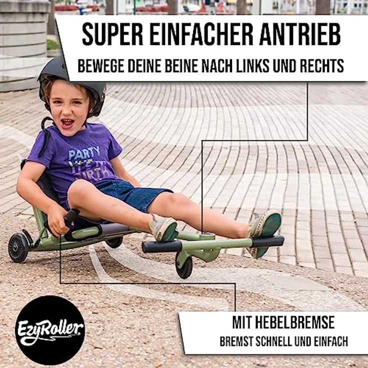 Ezyroller Kinderfahrzeug Dreirad Classic X Trike Kinder Sitz Scooter Ezy Roller (grün) - Preisvergleich – Bild 6