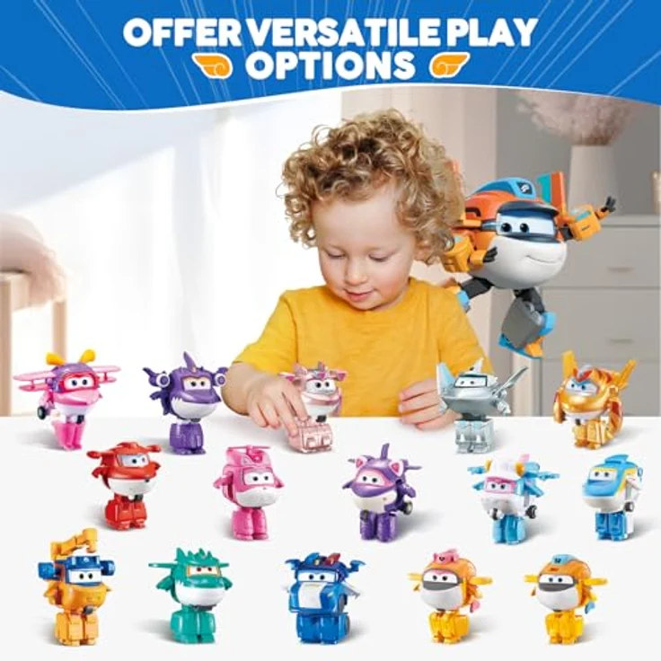 Super Wings Supercharged Taki, 5,08 cm Transformations-Flugzeug und Roboterfigur für Kinder ab 3 Jahren, Orange, 2-in-1 Spielzeug – Bild 5