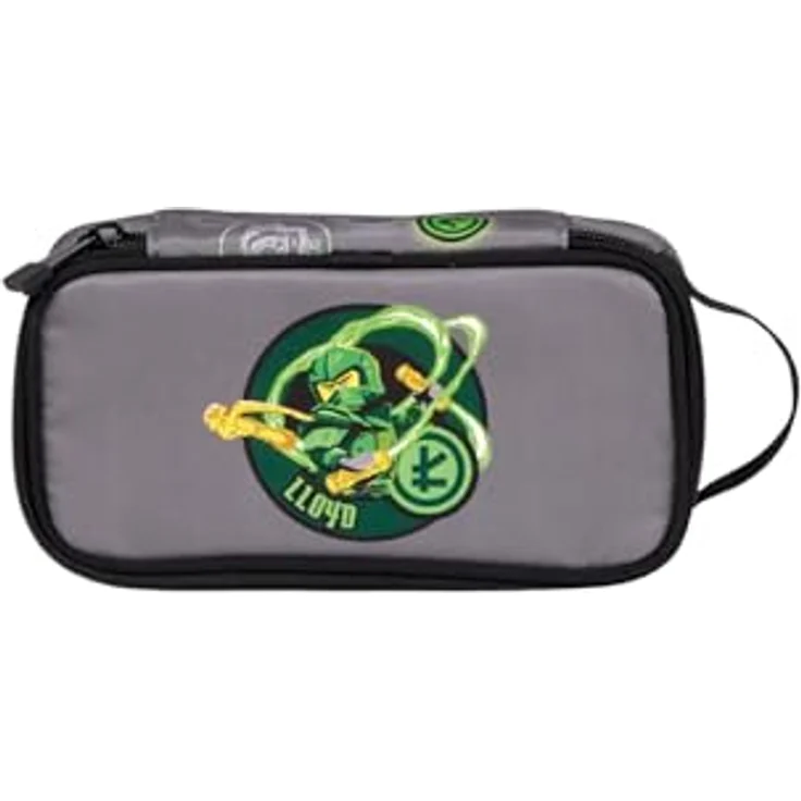 SKANDO BAGS LEGO® NINJAGO® Federmäppchen Elemental Master of Energy, großes Fach mit Namensschild & Tragegriff, 21 x 6 x 10 cm für Schule & Kindergarten – Bild 1