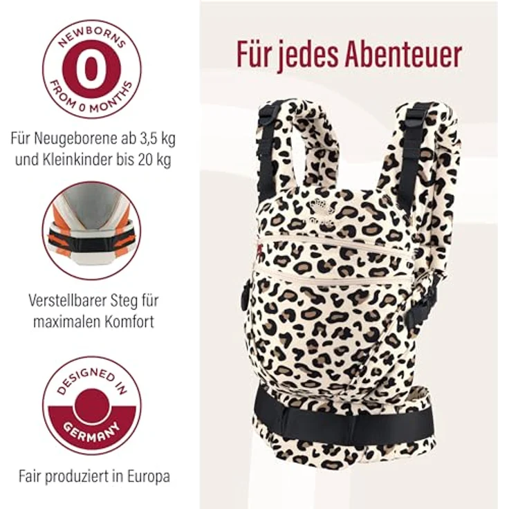 Manduca 'XT Cotton Babytrage Limited Edition 2020 Leo, 3 Tragepositionen – Bild 4